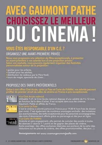 Gaumont-Pathé — plaquette commerciale BtoB (p. 1)