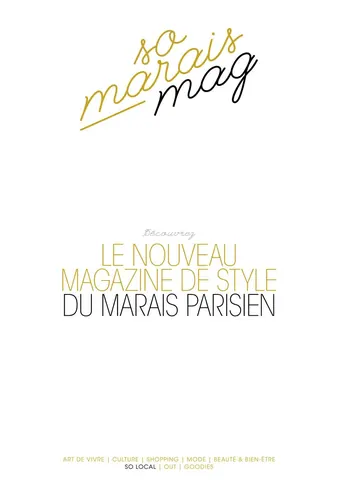 So Marais Mag — plaquette (couverture)