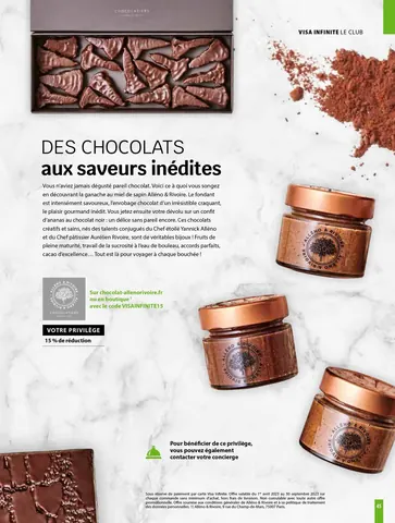 VISA Infinite — privilège, gastronomie